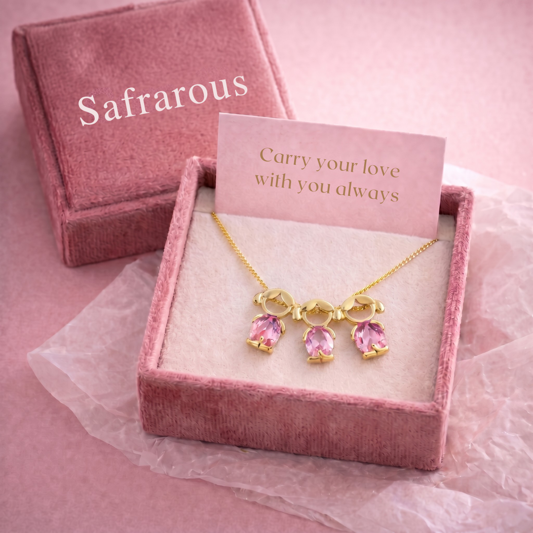 Mom and children necklace