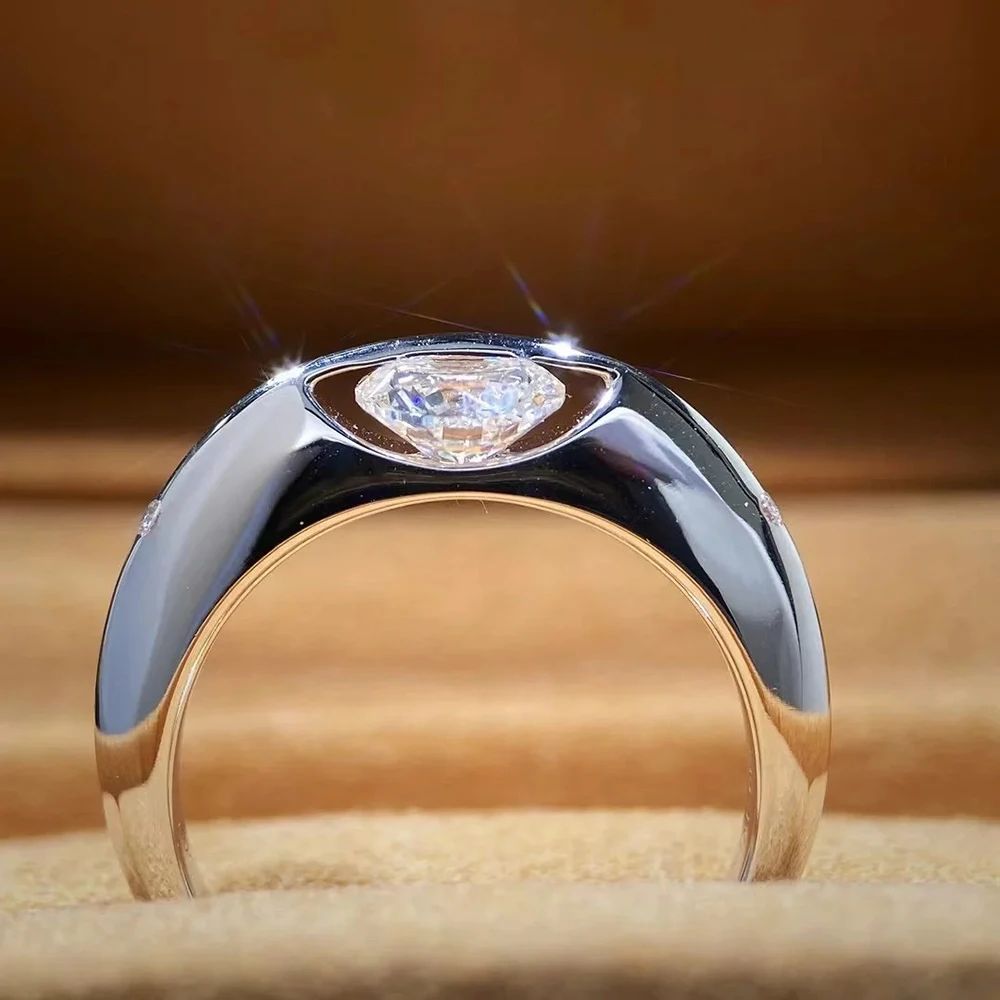 Anello Pianetario Moissanite