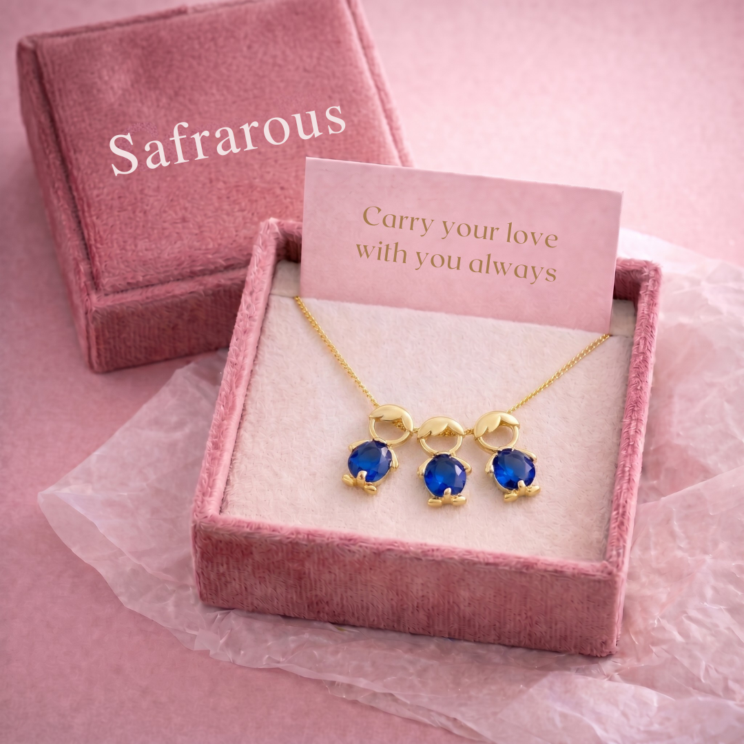 Mom and children necklace